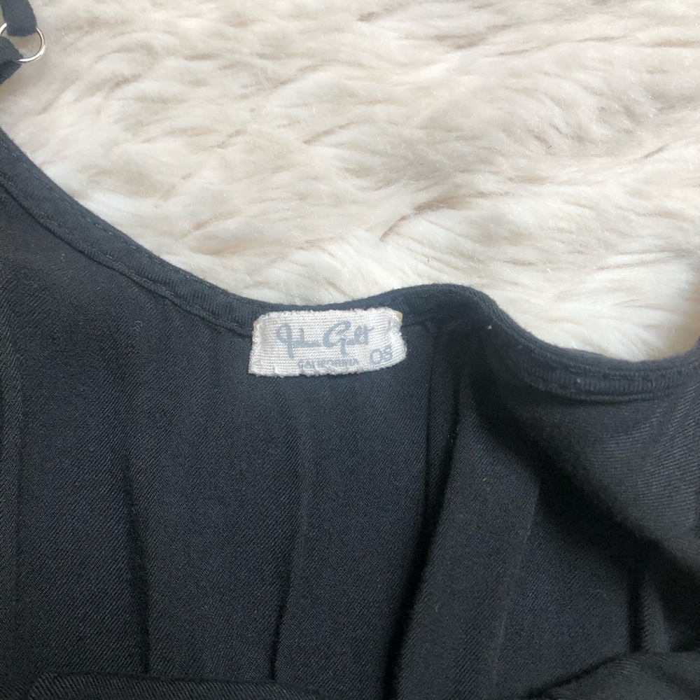 John Galt Black Basic Soft Scoop Neck Romper - image 4